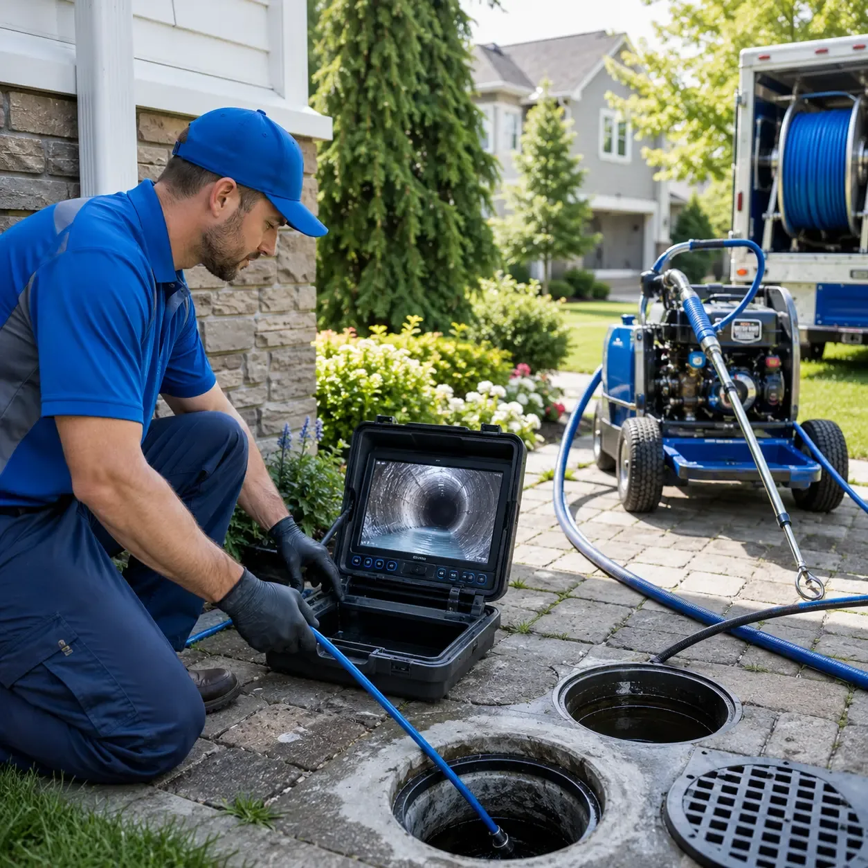 Outdoor drain cleaning professionals serving Bluff City, TN